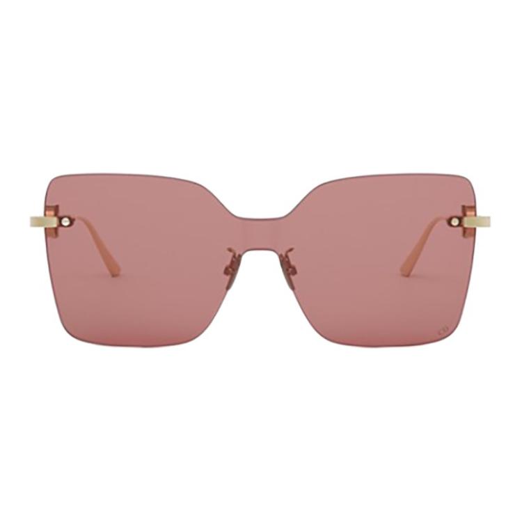 (Women) DIOR  Gold Rectangular Metal Sunglasses with Logo Detail CD CHAIN M1U 圖 3