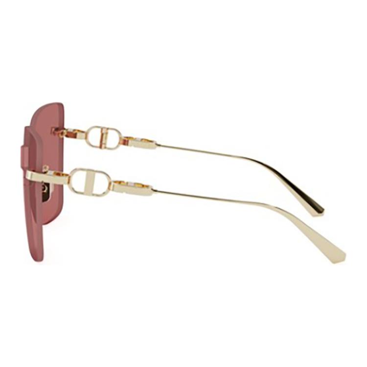 (Women) DIOR  Gold Rectangular Metal Sunglasses with Logo Detail CD CHAIN M1U 圖 4