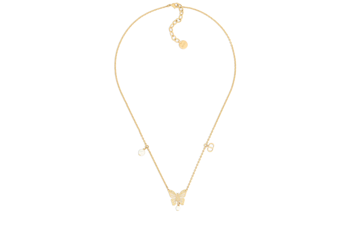 (Women) DIOR  Gold Resin Pearl Necklace with Butterfly Detail. N2444WOMRSD301 圖 3