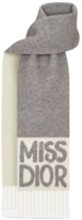 (Women) DIOR Gray Tassel Pattern Two-Tone Cashmere Wool Scarf. 51MID204I016_C850 (Women) DIOR Gray Tassel Pattern Two-Tone Cashmere Wool Scarf. 51MID204I016_C850