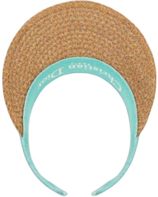 (Women) DIOR Green Embroidered Logo Sun Hat - Silk, Cotton, Polyester Blend. 34VMT978A153C550 Details for (Women) DIOR Green Embroidered Logo Sun Hat - Silk, Cotton, Polyester Blend. 34VMT978A153C550