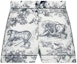Buy (W) ディオール グレー アニマルプリント ジップ カジュアルショーツ 111P36A6805-X0861