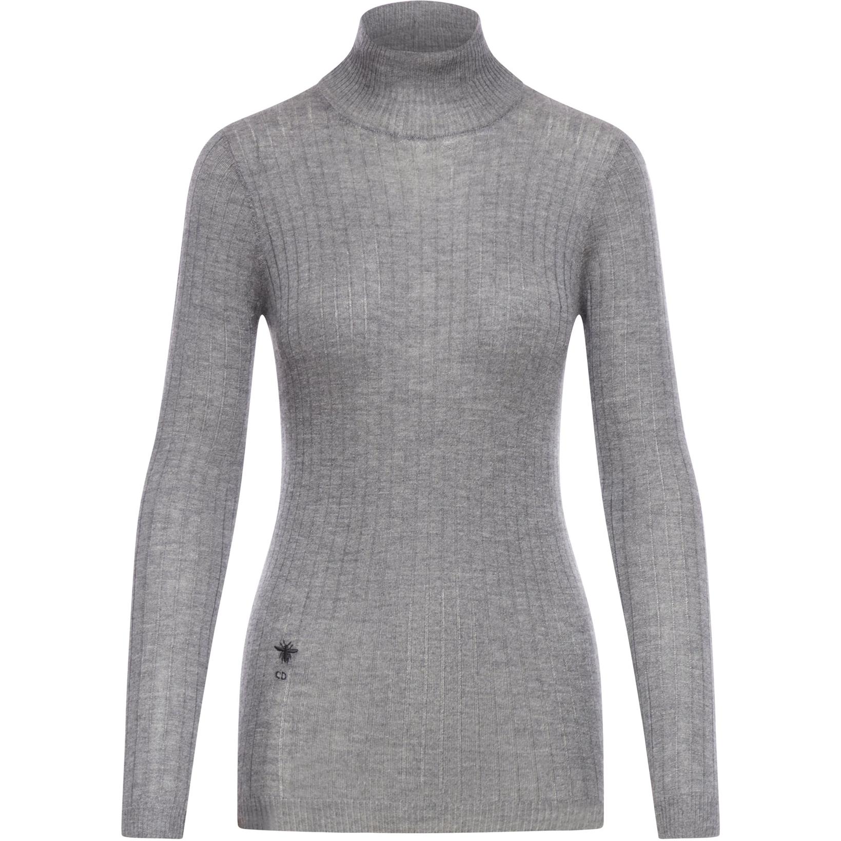 (Women) DIOR  Grey Slim Fit High-Neck Knit Sweater 844S86AM115-X8400