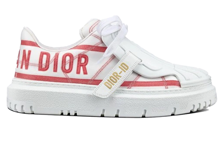 Order (W) 디올 ID 화이트레드 트렌디 로우탑 스니커즈 KCK309TNT_S24R