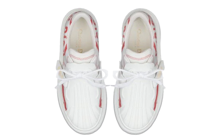 Purchase (W) 디올 ID 화이트레드 트렌디 로우탑 스니커즈 KCK309TNT_S24R