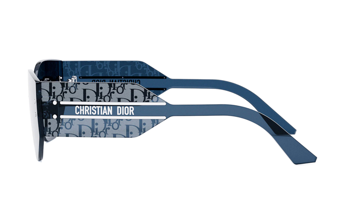 (Women) DIOR  Irregular Acetate Frame Sunglasses with Side Lettering - Blue. CD40116U16C 圖 4