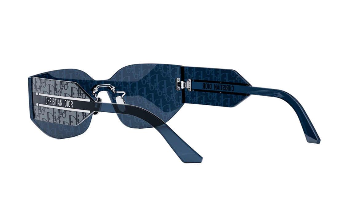 (Women) DIOR  Irregular Acetate Frame Sunglasses with Side Lettering - Blue. CD40116U16C 圖 5