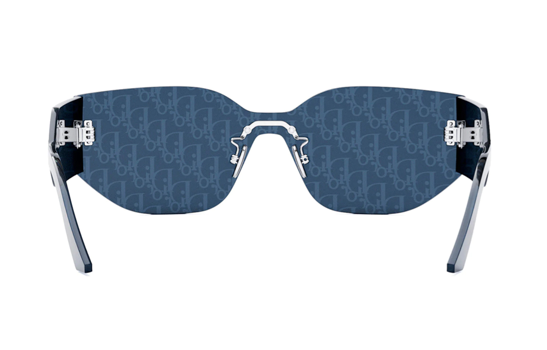 (Women) DIOR  Irregular Acetate Frame Sunglasses with Side Lettering - Blue. CD40116U16C 圖 6