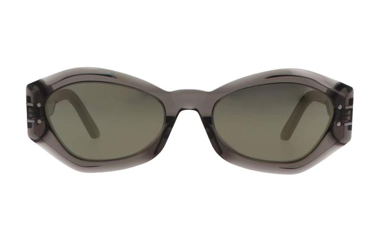 Lookbook (W) 迪奥 不规则醋酸纤维标志镜腿太阳镜 - 灰色款 DIORSIGNATUREB1U45A7