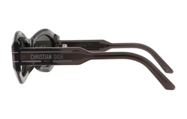 Shop (W) 迪奥 不规则醋酸纤维标志镜腿太阳镜 - 灰色款 DIORSIGNATUREB1U45A7