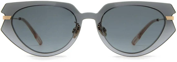 (Women) Dior Irregular Alloy Sunglasses in Gray with Slim Temples. DIORATTITUDE22M01I (Women) Dior Irregular Alloy Sunglasses in Gray with Slim Temples. DIORATTITUDE22M01I