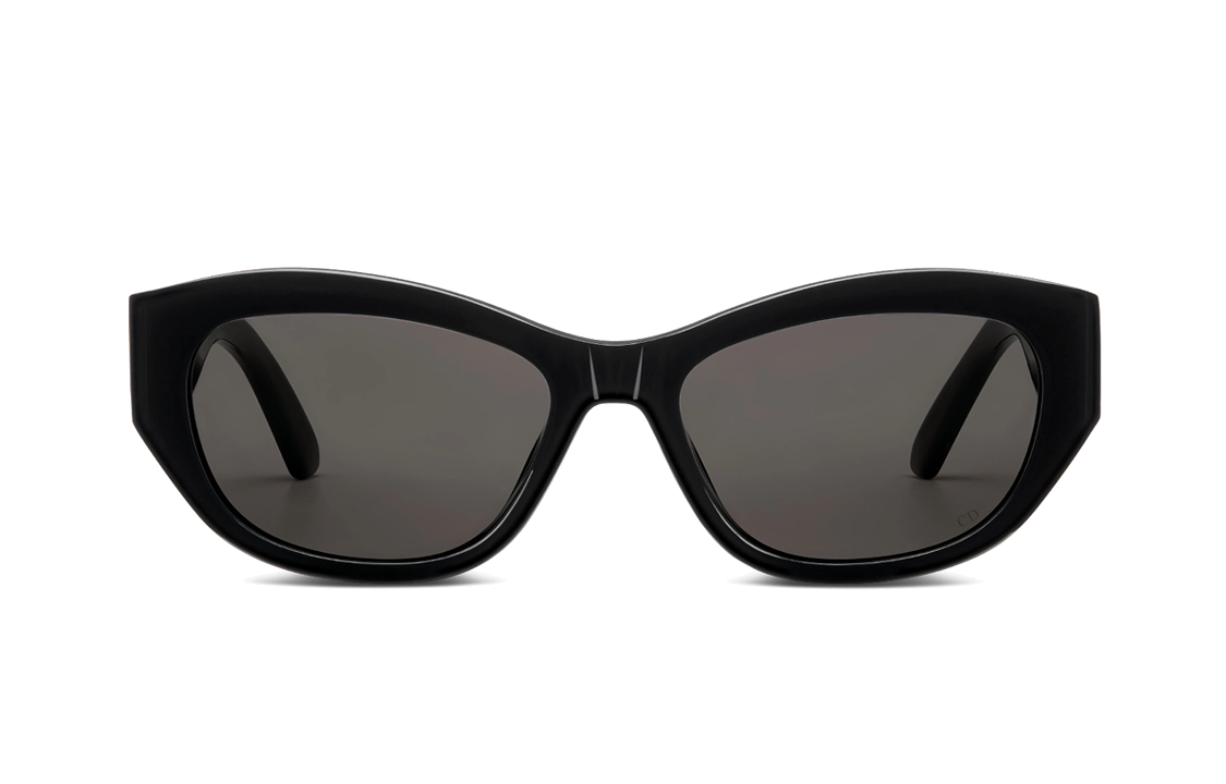 Lookbook (W) DIOR 不規則黑色墨鏡，鏤空Logo鏡腳設計。 30MTB5UXR10A0