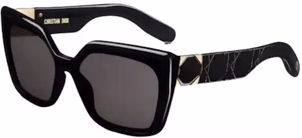 (Women) DIOR Irregular Black Sunglasses with Logo Temple Design. LADYS2IXR-10A0 (Women) DIOR Irregular Black Sunglasses with Logo Temple Design. LADYS2IXR-10A0