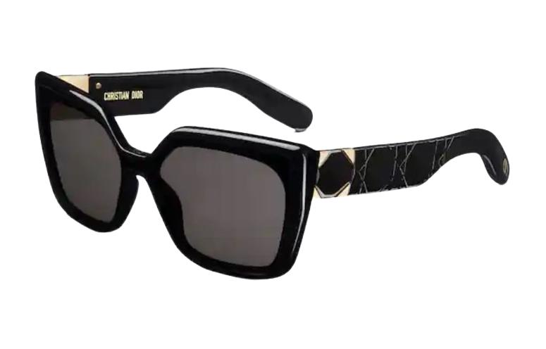 (Women) DIOR  Irregular Black Sunglasses with Logo Temple Design. LADYS2IXR-10A0 圖 2