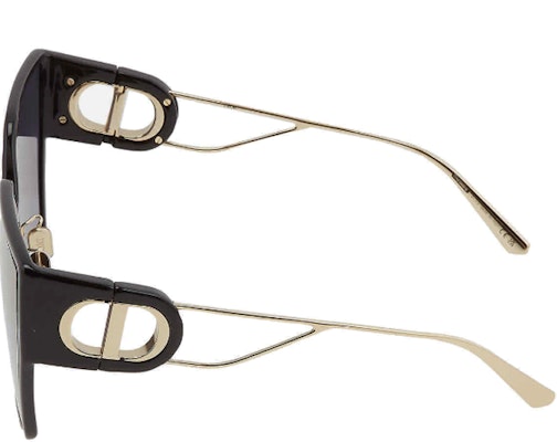 (W) DIOR 非对称黑色太阳镜 寺庙标志设计款式 30MONTAIGNEBU12b0 Shop (W) DIOR 非对称黑色太阳镜 寺庙标志设计款式 30MONTAIGNEBU12b0