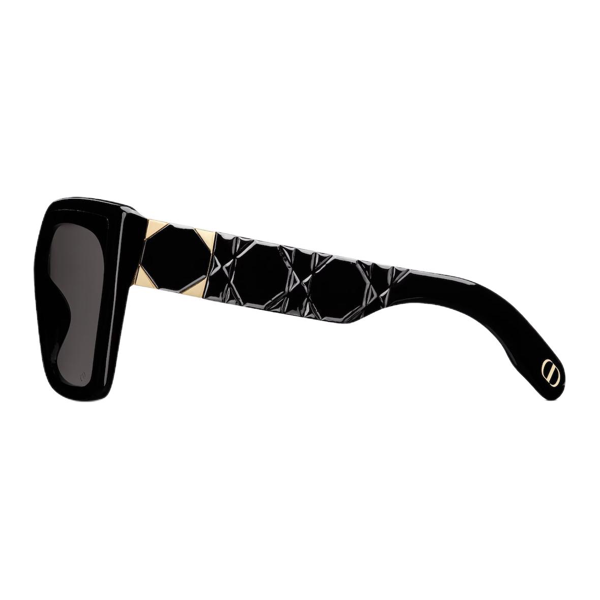 (Women) DIOR  Irregular Black Sunglasses with Logo Temple Design. LADYS2IXR-10A0 圖 4