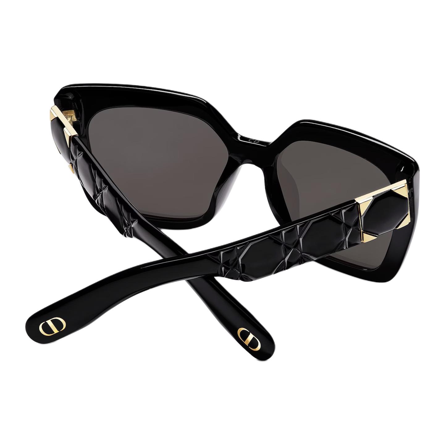 (Women) DIOR  Irregular Black Sunglasses with Logo Temple Design. LADYS2IXR-10A0 圖 5