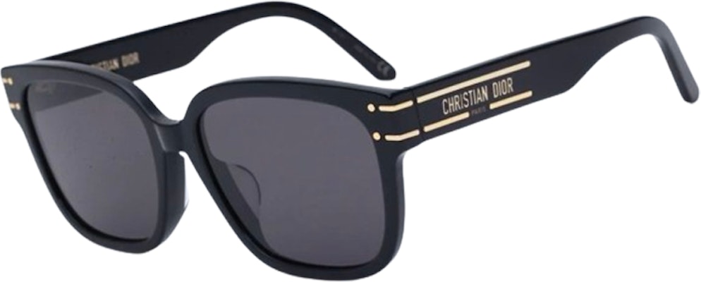 (W) DIOR Gafas de Sol Negras Irregulares con Logo, Marco de Acetato y Metal. DIORSIGNATURE S7F Purchase (W) DIOR Gafas de Sol Negras Irregulares con Logo, Marco de Acetato y Metal. DIORSIGNATURE S7F