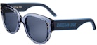 Order (W) DIOR Gafas de Sol Irregulares Azules de Acetato con Patillas con Logo. DPFCB2IQR74B0