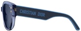 Shop (W) DIOR Gafas de Sol Irregulares Azules de Acetato con Patillas con Logo. DPFCB2IQR74B0