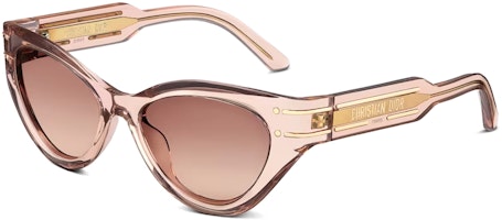 (Women) DIOR Irregular Gold Logo Pink Acetate Sunglasses. DSGTB7IXR40F1 (Women) DIOR Irregular Gold Logo Pink Acetate Sunglasses. DSGTB7IXR40F1