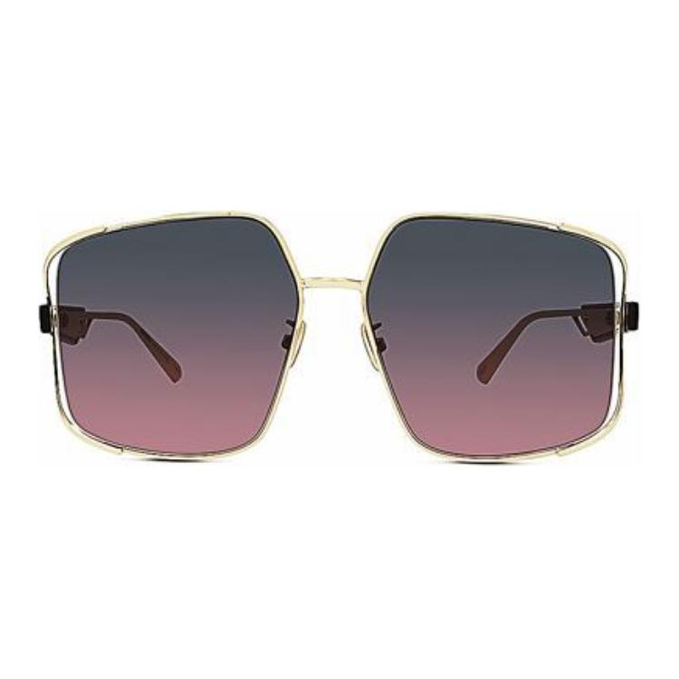 (Women) DIOR  Irregular Gold Metal Sunglasses Luxury Design ArchiDior S1U B0D2