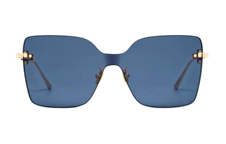 (Women) DIOR  Irregular Gold Sunglasses with Metallic Logo Temple Design. CDCHM1UXRB0B0 圖 3