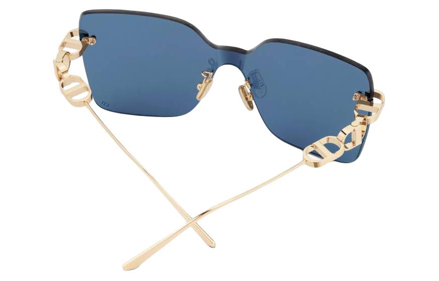 (Women) DIOR  Irregular Gold Sunglasses with Metallic Logo Temple Design. CDCHM1UXRB0B0 圖 4