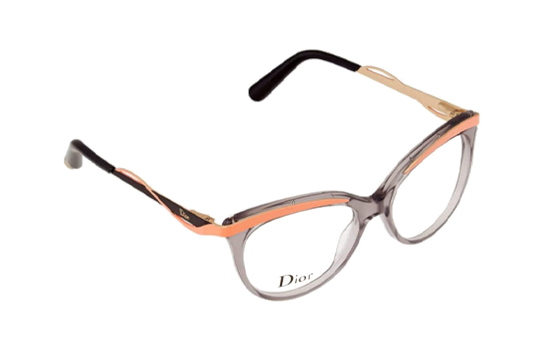 (Women) DIOR  Irregular Gray Optical Glasses with Lettered Acetate Frame. CD3279
