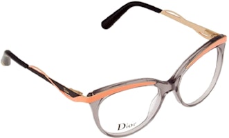 (Women) DIOR Irregular Gray Optical Glasses with Lettered Acetate Frame. CD3279 (Women) DIOR Irregular Gray Optical Glasses with Lettered Acetate Frame. CD3279