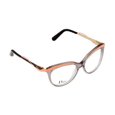 (Women) DIOR Irregular Gray Optical Glasses with Lettered Acetate Frame. CD3279