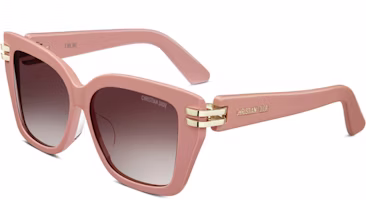(Women) DIOR Irregular Pink Sunglasses with Logo and Acetate-Metal Frame. CDIORS1I40f1 (Women) DIOR Irregular Pink Sunglasses with Logo and Acetate-Metal Frame. CDIORS1I40f1