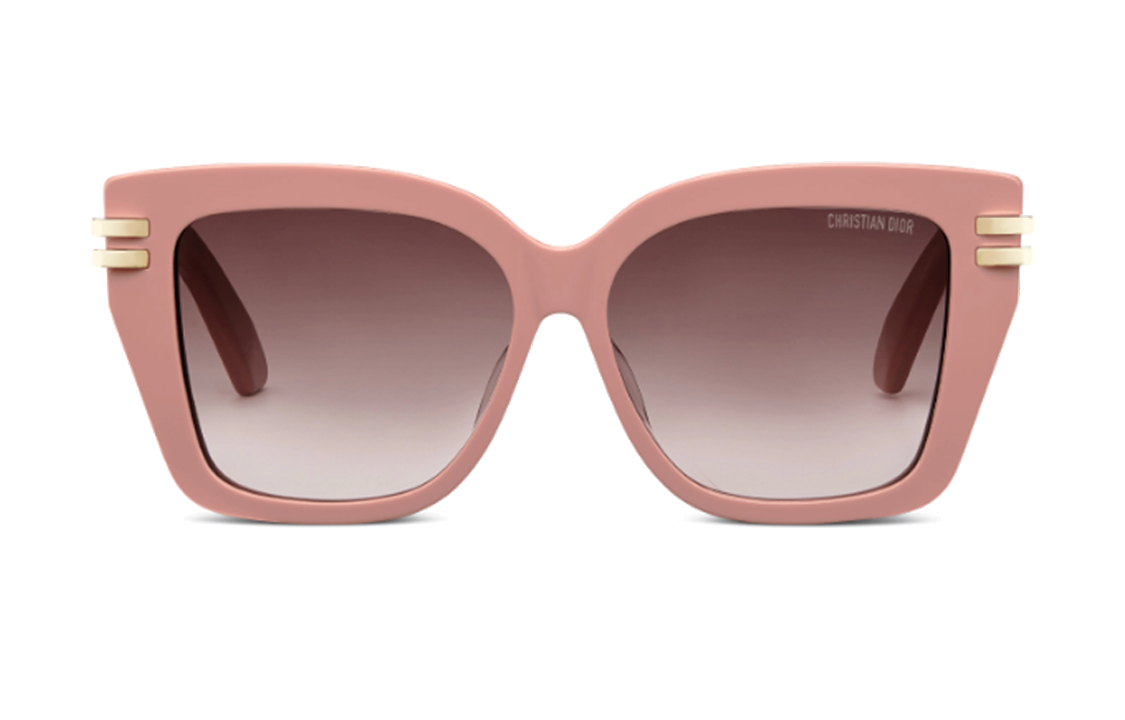 Lookbook (W) DIOR 不规则粉色太阳镜搭配Logo和醋酸金属框架 CDIORS1I40f1