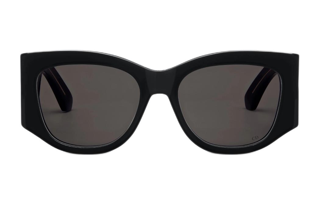 (Women) DIOR  Irregular Shape Black Acetate Logo Sunglasses NUITS1IXR10A0 圖 3