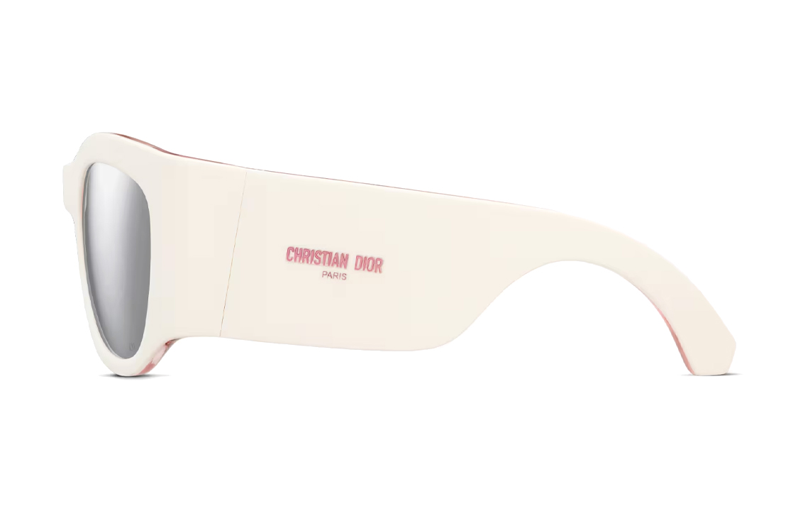 (Women) DIOR  Irregular Shape Sunglasses White/Pink Two-Tone Design NUITS1IXR_99A4 圖 4