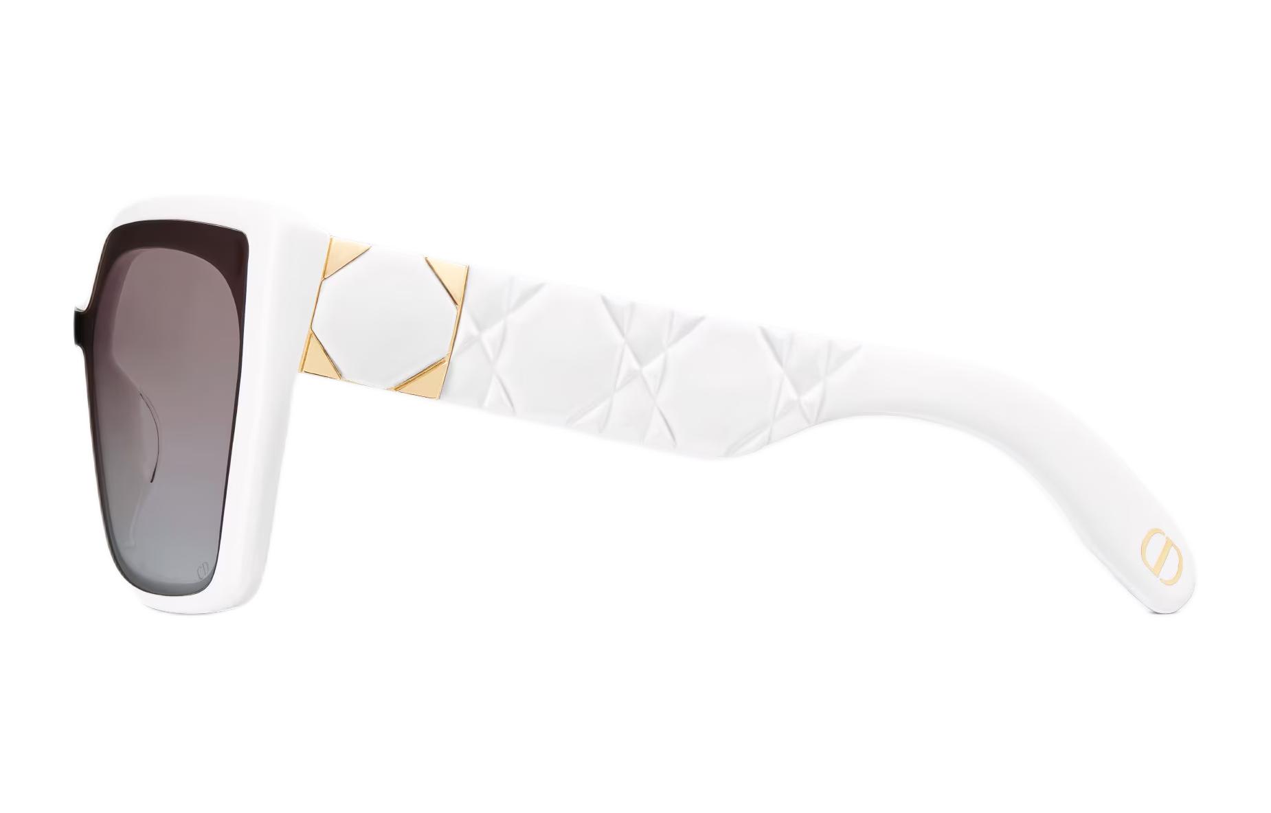(Women) DIOR  Irregular Shape White Sunglasses with Logo Decoration. LADYS2IXR95D2 圖 4