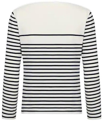 (W) DIOR Logo Striped Knit Lengan Panjang Navy Blue SS23. 243T30A4085X-0853 Lookbook (W) DIOR Logo Striped Knit Lengan Panjang Navy Blue SS23. 243T30A4085X-0853