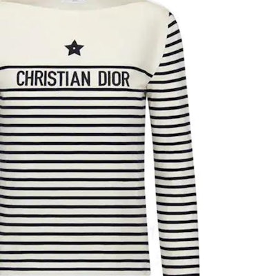 (W) DIOR Logo Striped Knit Lengan Panjang Navy Blue SS23. 243T30A4085X-0853 Shop (W) DIOR Logo Striped Knit Lengan Panjang Navy Blue SS23. 243T30A4085X-0853