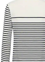 Purchase (Women) DIOR Logo Striped Knit Long Sleeve Tee Navy Blue SS23. 243T30A4085X-0853