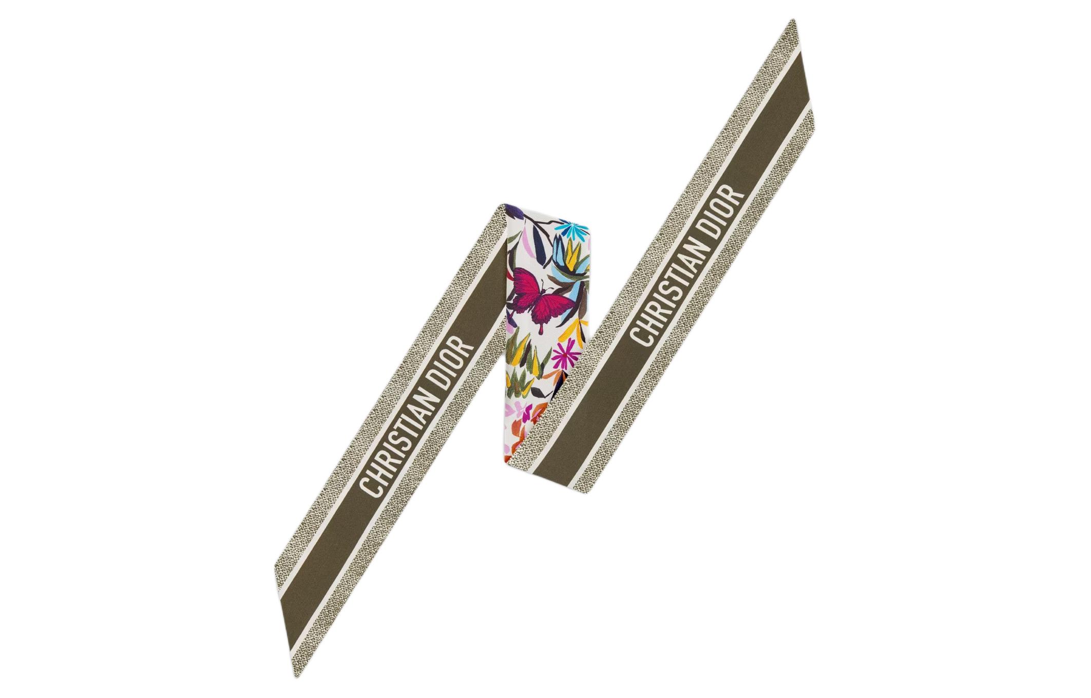 (Women) DIOR  Multicolor Silk Scarf with Letter Logo 41FAN106I602C972 圖 3