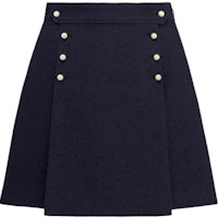 (Women) DIOR Navy High-Waist Miniskirt with Removable Sailor Panel. 441J26A1761X5640 (Women) DIOR Navy High-Waist Miniskirt with Removable Sailor Panel. 441J26A1761X5640