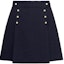 Order (Women) DIOR Navy High-Waist Miniskirt with Removable Sailor Panel. 441J26A1761X5640