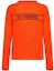 Lookbook (W) DIOR Sweater Orange Crewneck dengan Bordir Huruf. 244S94ST054-X2525
