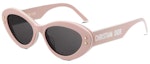 Order (W) DIOR 粉色貓眼太陽眼鏡附logo細節設計。 DPFCB1UQR40A0