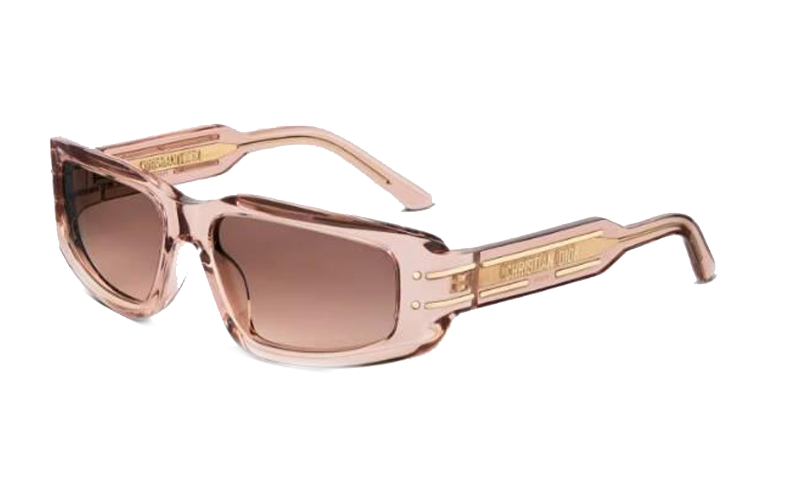(Women) Dior  Pink Irregular Frame Sunglasses with Elegant Design. DSGTS9UXR40F1