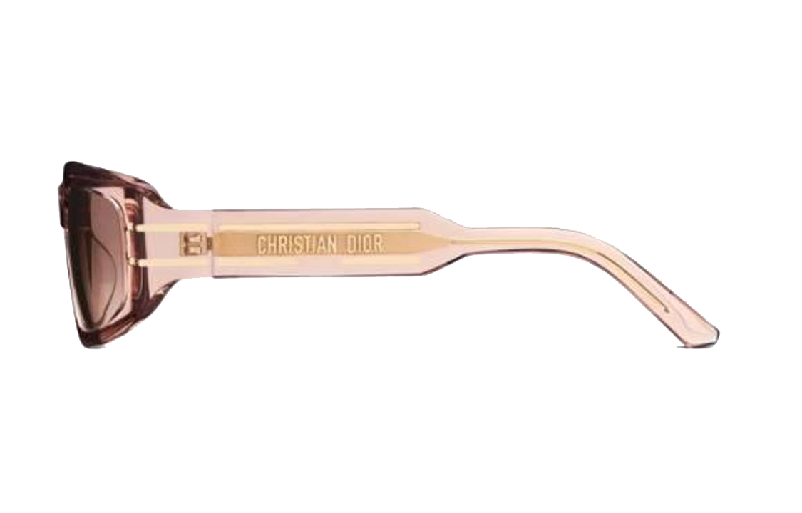 Shop (W) 迪奥粉色不规则框架优雅设计太阳镜 DSGTS9UXR40F1