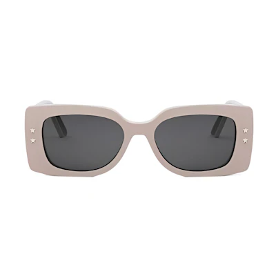 (Women) DIOR Pink Rectangular Acetate Sunglasses with Polished Star Design. DIORPACIFICS1U40A0