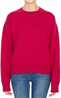 (Women) Dior Red Cashmere Knit Sweater with Back Logo and Crew Neck. 924S55AM009-4820 (Women) Dior Red Cashmere Knit Sweater with Back Logo and Crew Neck. 924S55AM009-4820