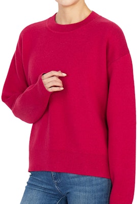 (W) Dior Sweater Merah Cashmere dengan Logo Belakang dan Leher Bulat. 924S55AM009-4820 Details for (W) Dior Sweater Merah Cashmere dengan Logo Belakang dan Leher Bulat. 924S55AM009-4820