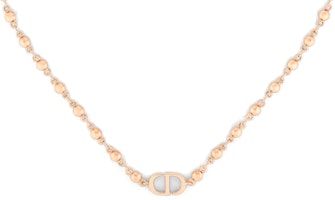 (Women) DIOR Rose Gold Necklace with Letter Logo Design. N2373WOMMT-D15P (Women) DIOR Rose Gold Necklace with Letter Logo Design. N2373WOMMT-D15P
